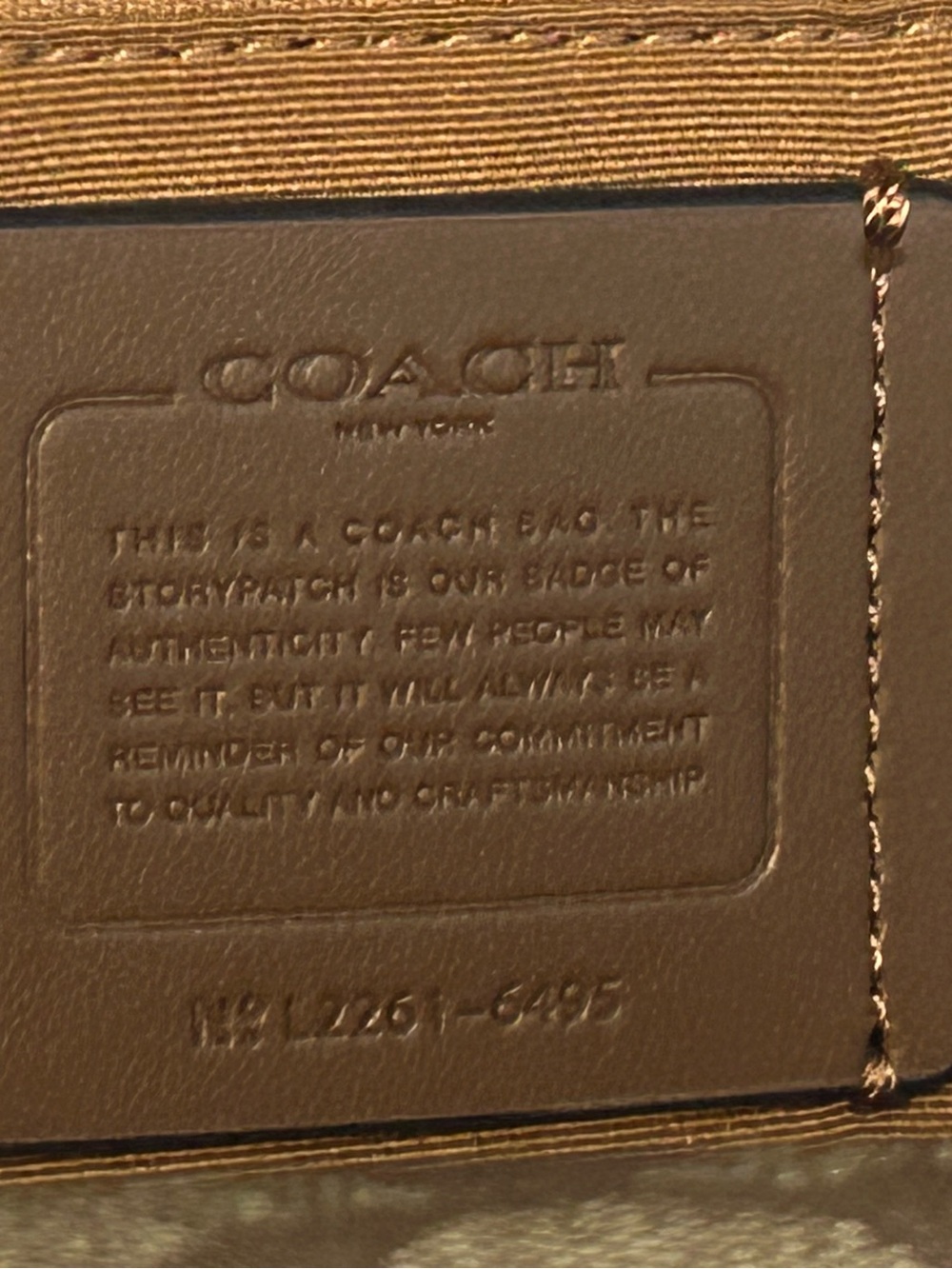 Coach Court Backpack Signature Canvas in Khaki/Chalk - Picture 5 of 6
